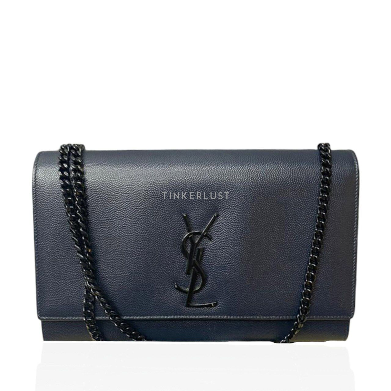 tas sling bag Saint Laurent Kate Dark Navy Sling Bag Tinkerlust